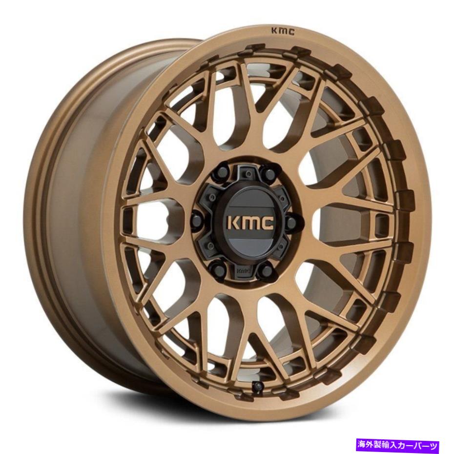 ホイール　４本セット KMC KM722テクニックホイール17x8.5（18、6x139.7、106.1）4のブロンズリムセット KMC KM722 TECHNIC Wheels 17x8.5 (18, 6x139.7, 106.1) Bronze Rims Set of 4【並行輸入品】