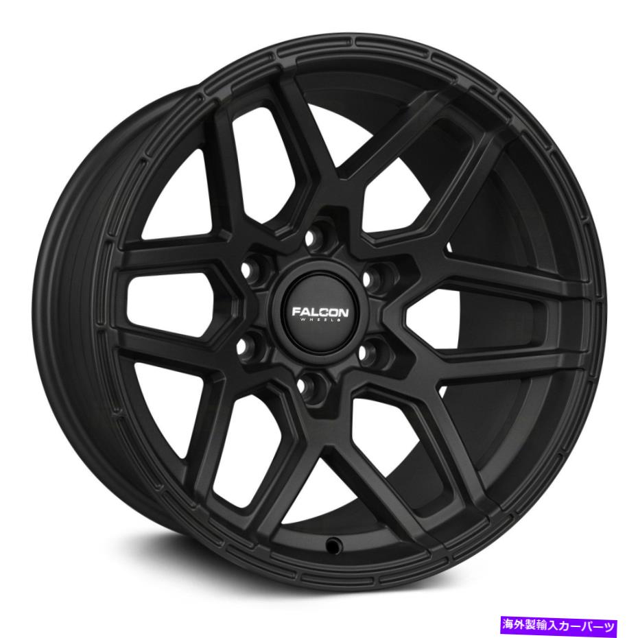 ホイール　４本セット ファルコンT9アトラスホイール17x9（-38、6x139.7、106.3）4のブラックリムセット Falcon T9 ATLAS Wheels 17x9 (-38, 6x139.7, 106.3) Black Rims Set of 4【並行輸入品】