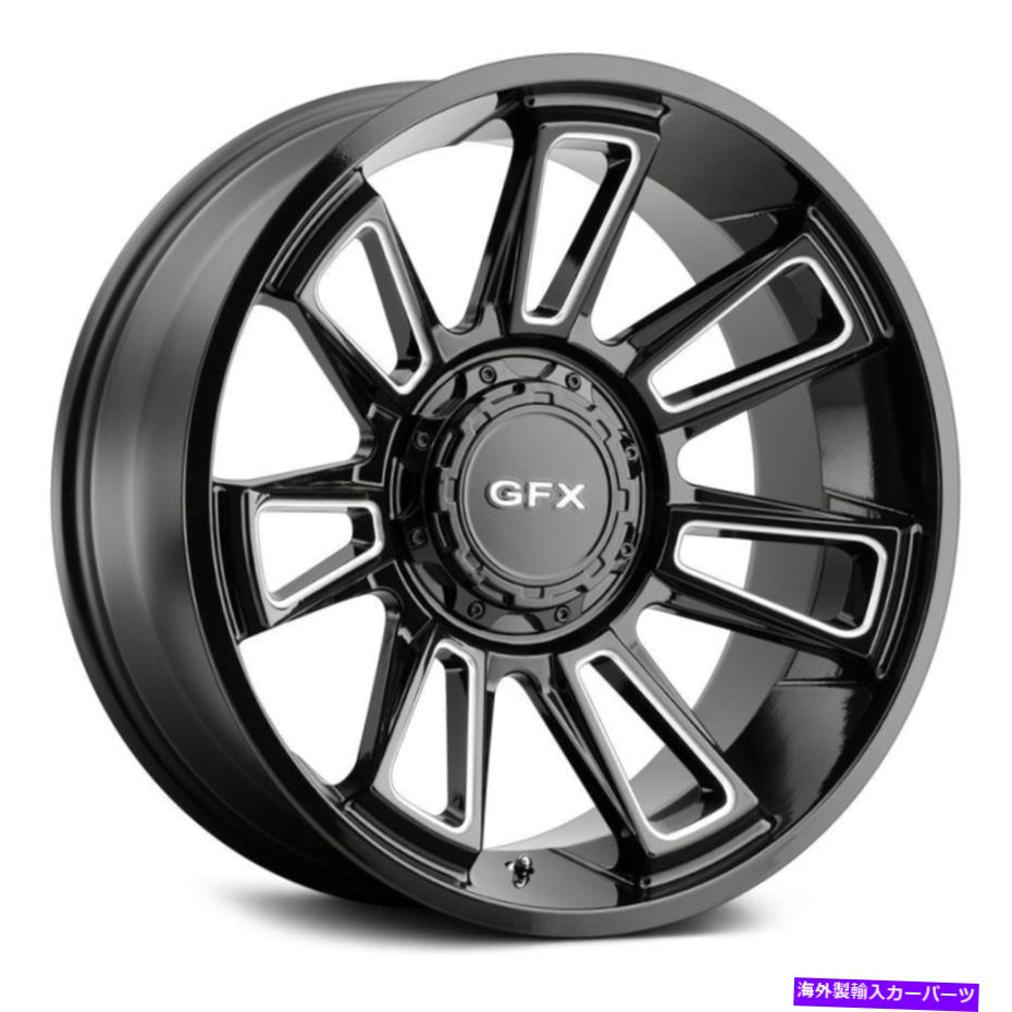 ホイール　４本セット G-FX TR21ホイール20x9（18、5x127、78.3）4のブラックリムセット G-FX TR21 Wheels 20x9 (18, 5x127, 78.3) Black Rims Set of 4【並行輸入品】