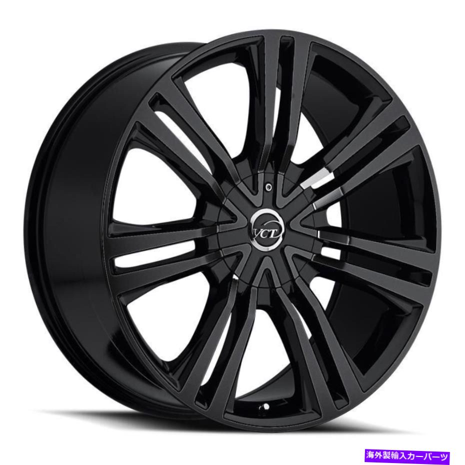 ホイール　４本セット vct gravanoホイール20x9（30、6x135、87.1）4のブラックリムセット VCT GRAVANO Wheels 20x9 (30, 6x135, 87.1) Black Rims Set of 4【並行輸入品】