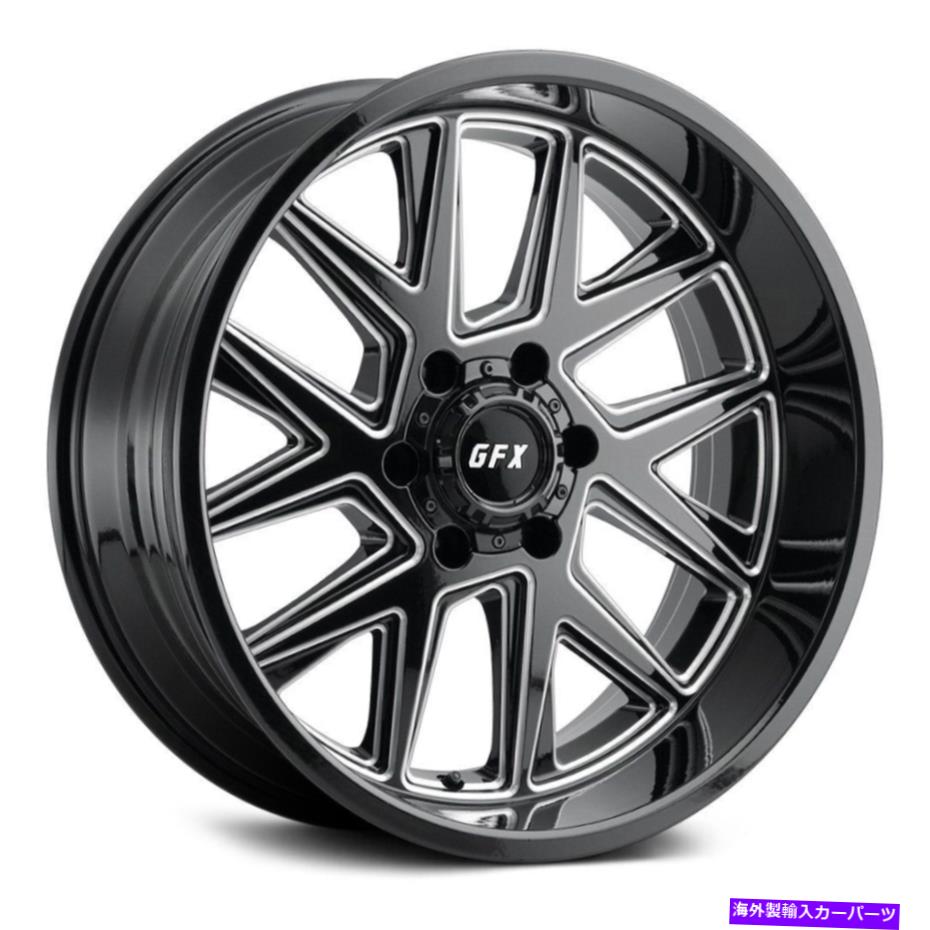 ホイール 4本セット G-FX TM6ホイール20x10(-24、6x139.7、106.2)4のブラックリムセット G-FX TM6 Wheels 20x10 (-24, 6x139.7, 106.2) Black Rims Set of 4【並行輸入品】|Us Custom Parts Shop USDM