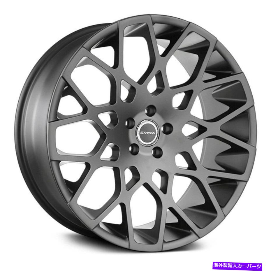 ホイール　４本セット Strada Bucaホイール22x9.5（15、5x114.3、72.6）4のマットリムセット Strada BUCA Wheels 22x9.5 (15, 5x114.3, 72.6) Matte Rims Set of 4【並行輸入品】 316,404円