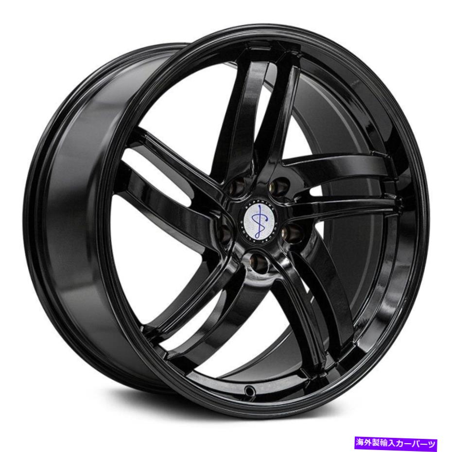ホイール　４本セット Saphire Luxury Alloys SX01ホイール20x9（35、5x112、66.56）4のブラックリムセット Sapphire Luxury Alloys SX01 Wheels 20x9 (35, 5x112, 66.56) Black Rims Set of 4【並行輸入品】