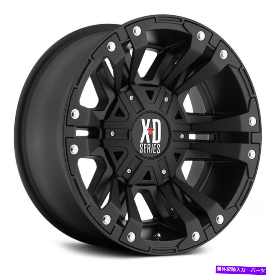 ホイール　４本セット XDシリーズXD822モンスター2ホイール17x9（-12、8x170、130.81）4のブラックリムセット XD Series XD822 MONSTER 2 Wheels 17x9 (-12, 8x170, 130.81) Black Rims Set of 4【並行輸入品】