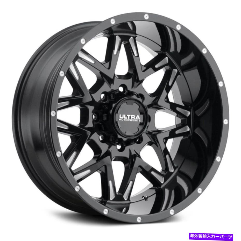 ホイール　４本セット 露出したラグホイールを備えたウルトラ254bmの肉食動物20x9（18、8x170）4のリムセット Ultra 254BM CARNIVORE WITH EXPOSED LUGS Wheels 20x9 (18, 8x170) Rims Set of 4【並行輸入品】