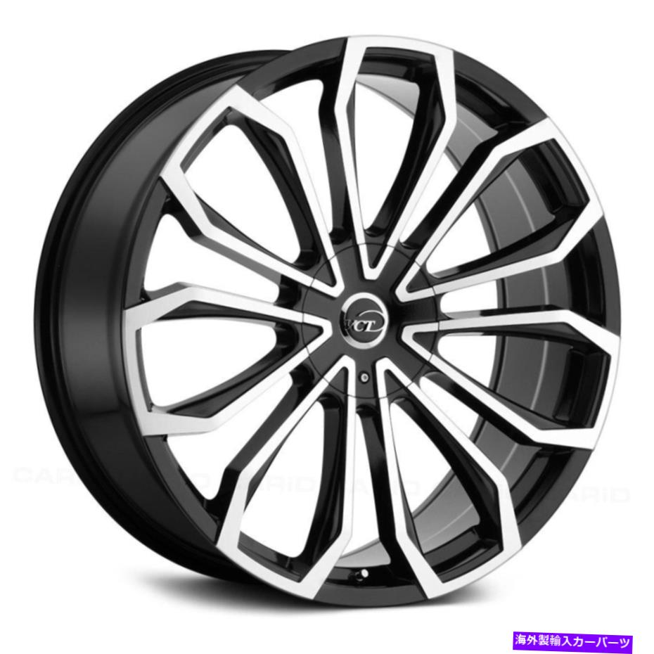 ホイール 4本セット VCT V78ホイール20x8.5(40、5x114.3、73.1)4のブラックリムセット VCT V78 Wheels 20x8.5 (40, 5x114.3, 73.1) Black Rims Set of 4【並行輸入品】|Us Custom Parts Shop USDM