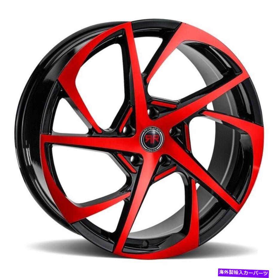 ホイール　４本セット Revolution Racing RR29ホイール20x8（40、5x114.3、73.1）4のブラックリムセット Revolution Racing RR29 Wheels 20x8 (40, 5x114.3, 73.1) Black Rims Set of 4【並行輸入品】