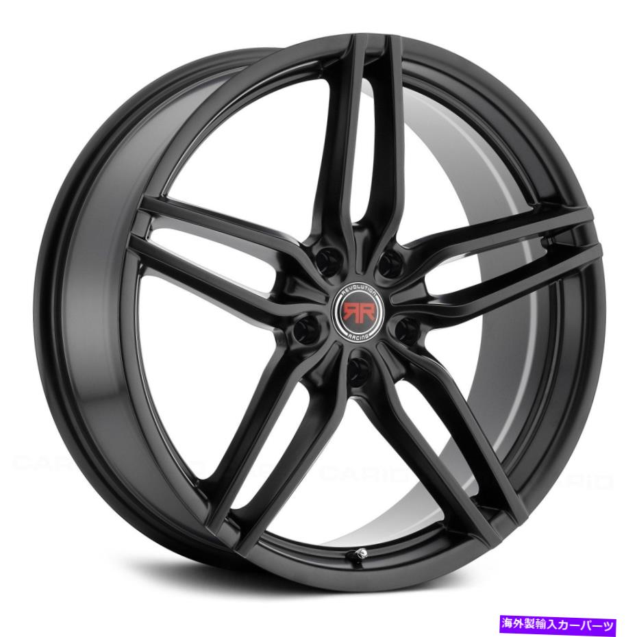ホイール 4本セット Revolution Racing RR14ホイール20x8(40、5x108、73.1)4のブラックリムセット Revolution Racing RR14 Wheels 20x8 (40, 5x108, 73.1) Black Rims Set of 4【並行輸入品】