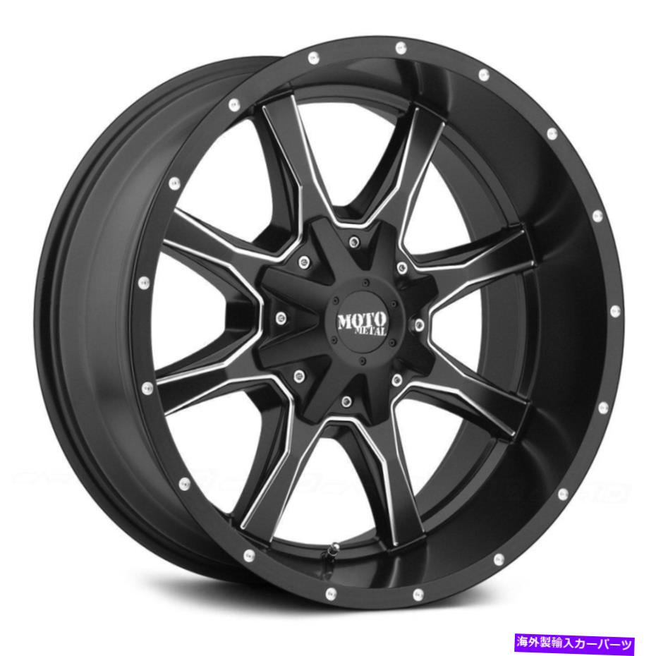 ホイール 4本セット Moto Metal Mo970ホイール18x10(-24、8x170、125.1)4のブラックリムセット Moto Metal MO970 Wheels 18x10 (-24, 8x170, 125.1) Black Rims Set of 4【並行輸入品】|Us Custom Parts Shop USDM