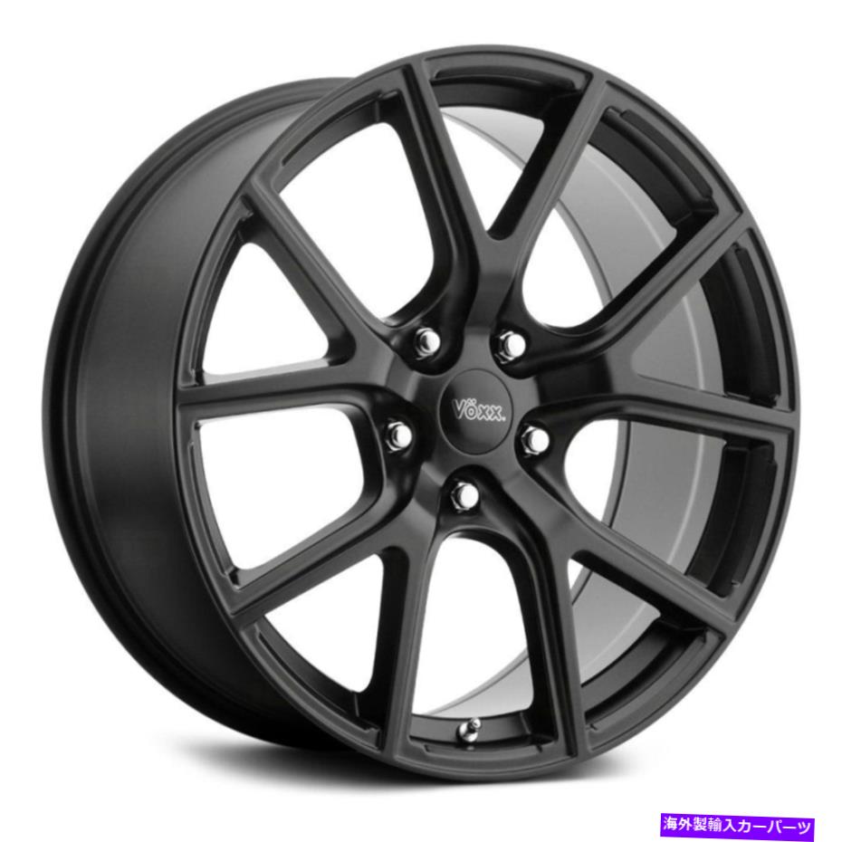 ホイール　４本セット Voxxレプリカトラックホークホイール20x10（50、5x127、71.5）4のブラックリムセット Voxx Replica TRACK HAWK Wheels 20x10 (50, 5x127, 71.5) Black Rims Set of 4【並行輸入品】