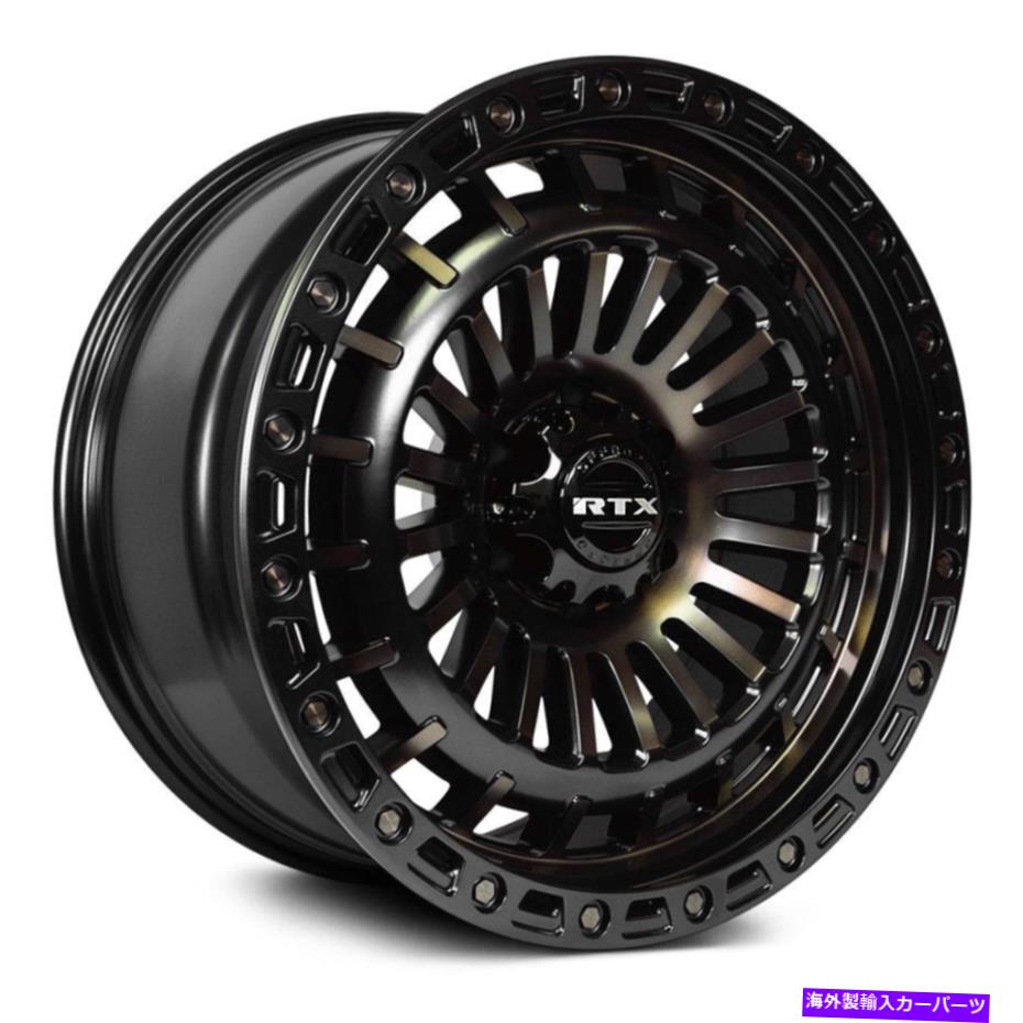 ホイール 4本セット rtx moabホイール20x9(0、6x135、87.1)4のブラックリムセット RTX MOAB Wheels 20x9 (0, 6x135, 87.1) Black Rims Set of 4【並行輸入品】|Us Custom Parts Shop USDM