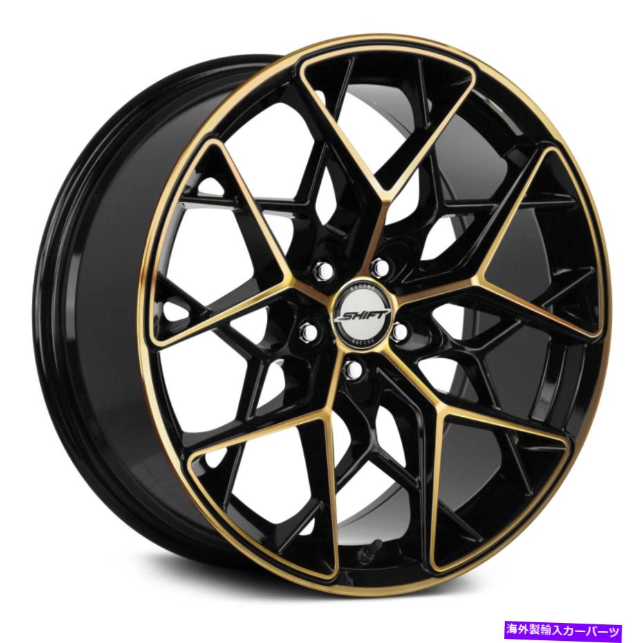 ホイール　４本セット シフトピストンホイール20x8.5（35、5x120.65、73.1）4のブラックリムセット Shift PISTON Wheels 20x8.5 (35, 5x120.65, 73.1) Black Rims Set of 4【並行輸入品】｜Us Custom Parts Shop USDM