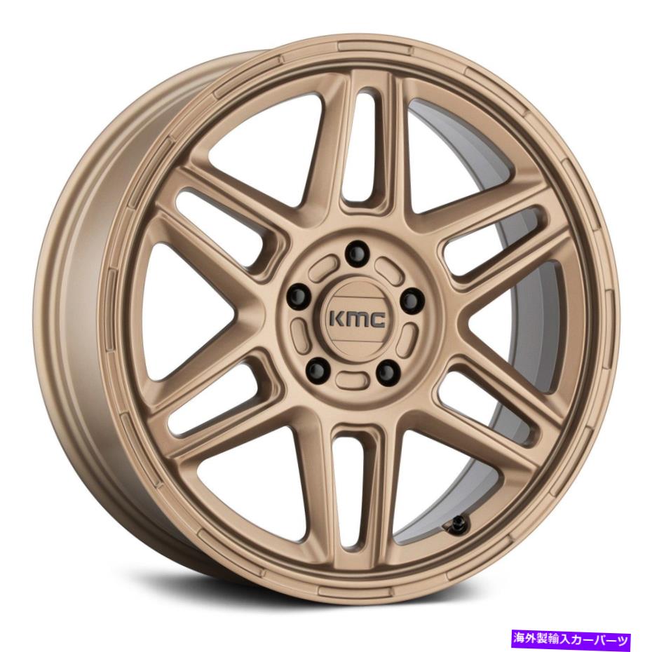 ホイール 4本セット KMC KM716 Nomad Wheels 18x8(38、5x108、72.56)4のブロンズリムセット KMC KM716 NOMAD Wheels 18x8 (38, 5x108, 72.56) Bronze Rims Set of 4【並行輸入品】