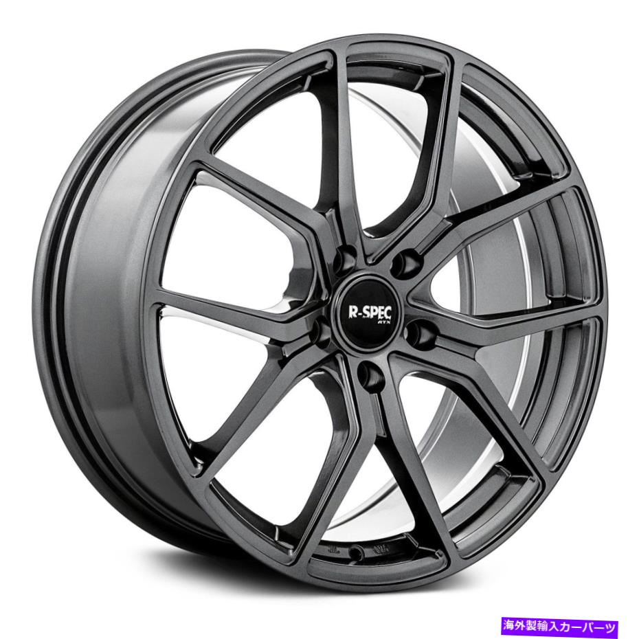 ホイール　４本セット RTX FF10ホイール18x8（38、5x108、63.4）4のガンメタルリムセット RTX FF10 Wheels 18x8 (38, 5x108, 63.4) Gunmetal Rims Set of 4【並行輸入品】