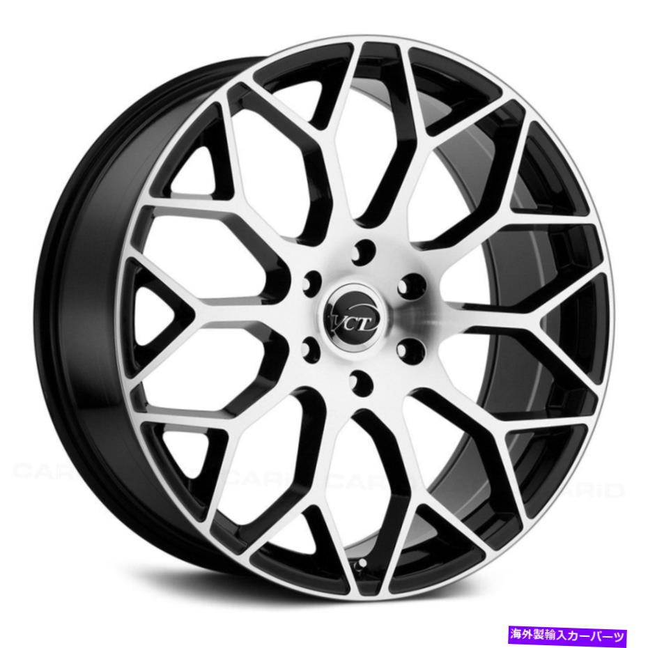 ホイール 4本セット VCT V82ホイール20x8.5(40、5x114.3、73.1)4のブラックリムセット VCT V82 Wheels 20x8.5 (40, 5x114.3, 73.1) Black Rims Set of 4【並行輸入品】|Us Custom Parts Shop USDM
