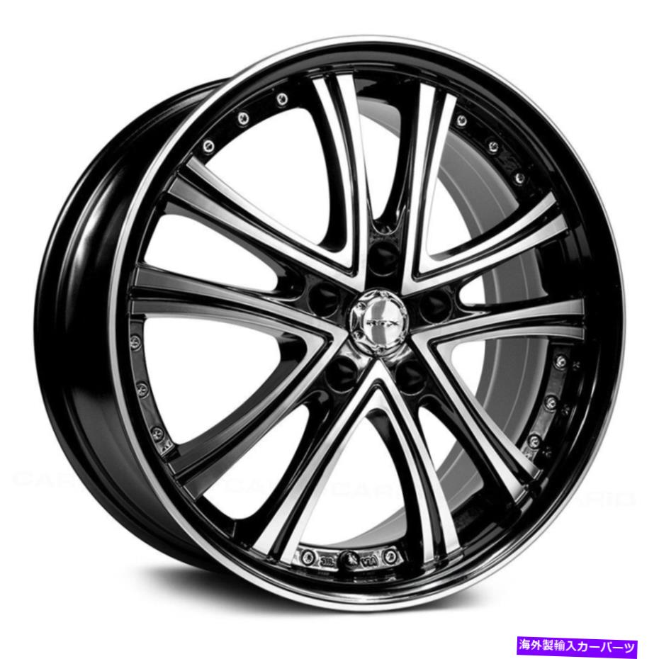 ホイール 4本セット RTXアリュールホイール19x8(35、5x114.3、73.1)4のブラックリムセット RTX ALLURE Wheels 19x8 (35, 5x114.3, 73.1) Black Rims Set of 4【並行輸入品】|Us Custom Parts Shop USDM