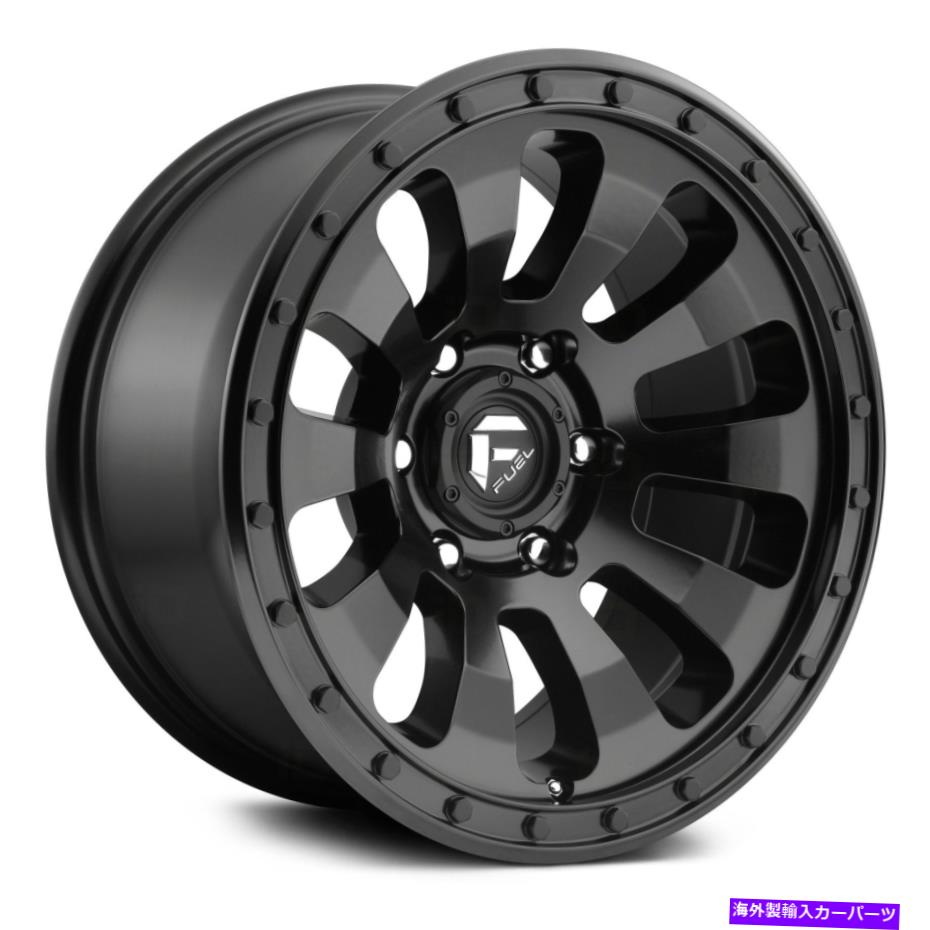 ホイール 4本セット 燃料D630戦術1PCホイール17x9(-12、5x127、78.1)4のブラックリムセット Fuel D630 TACTIC 1PC Wheels 17x9 (-12, 5x127, 78.1) Black Rims Set of 4【並行輸入品】|Us Custom Parts Shop USDM