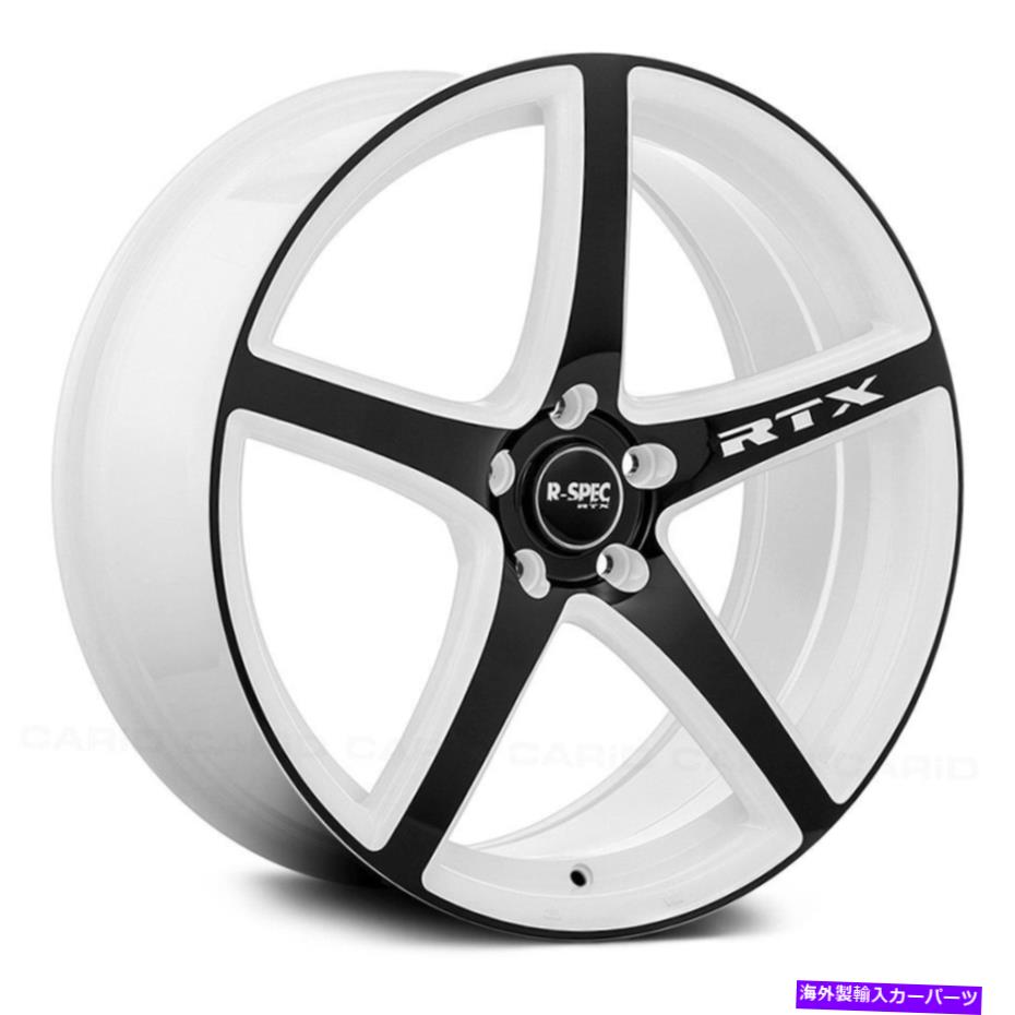 ホイール　４本セット RTXイリュージョンホイール18x8（45、5x114.3、73.1）4のホワイトリムセット RTX ILLUSION Wheels 18x8 (45, 5x114.3, 73.1) White Rims Set of 4【並行輸入品】｜Us Custom Parts Shop USDM