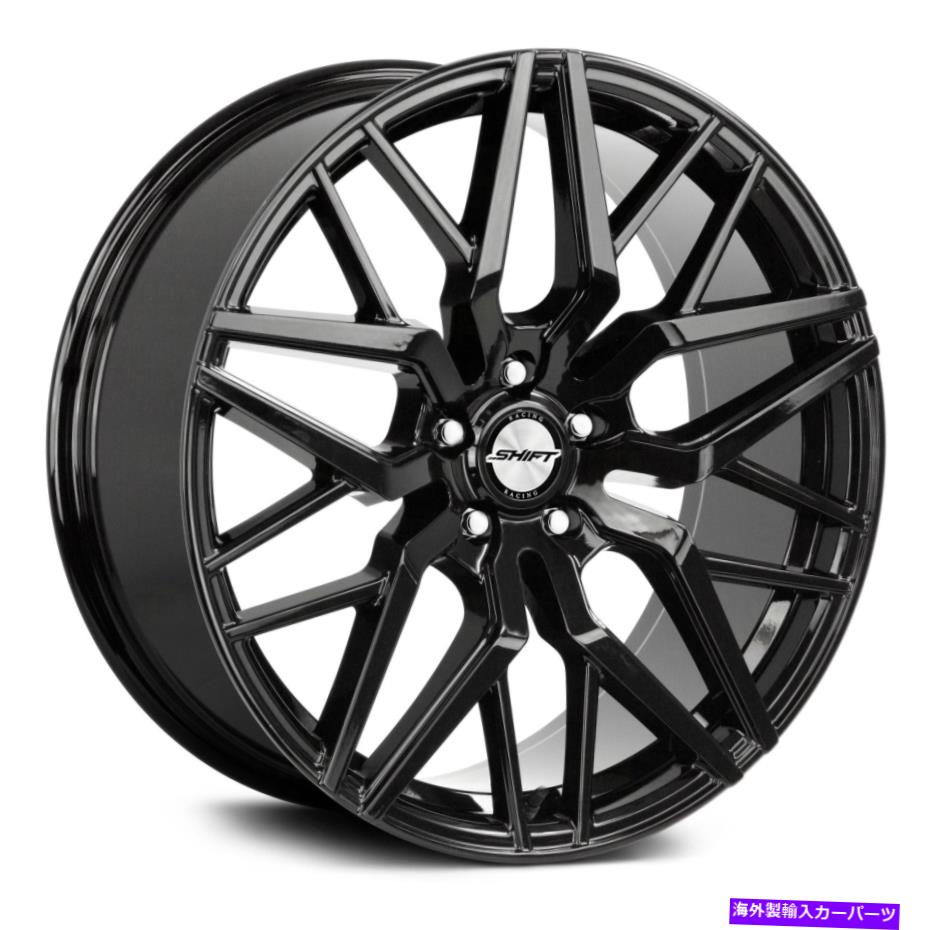 ホイール　４本セット シフトスプリングホイール20x8.5（32、5x112、73.1）4のブラックリムセット Shift Spring Wheels 20x8.5 (32, 5x112, 73.1) Black Rims Set of 4【並行輸入品】｜Us Custom Parts Shop USDM