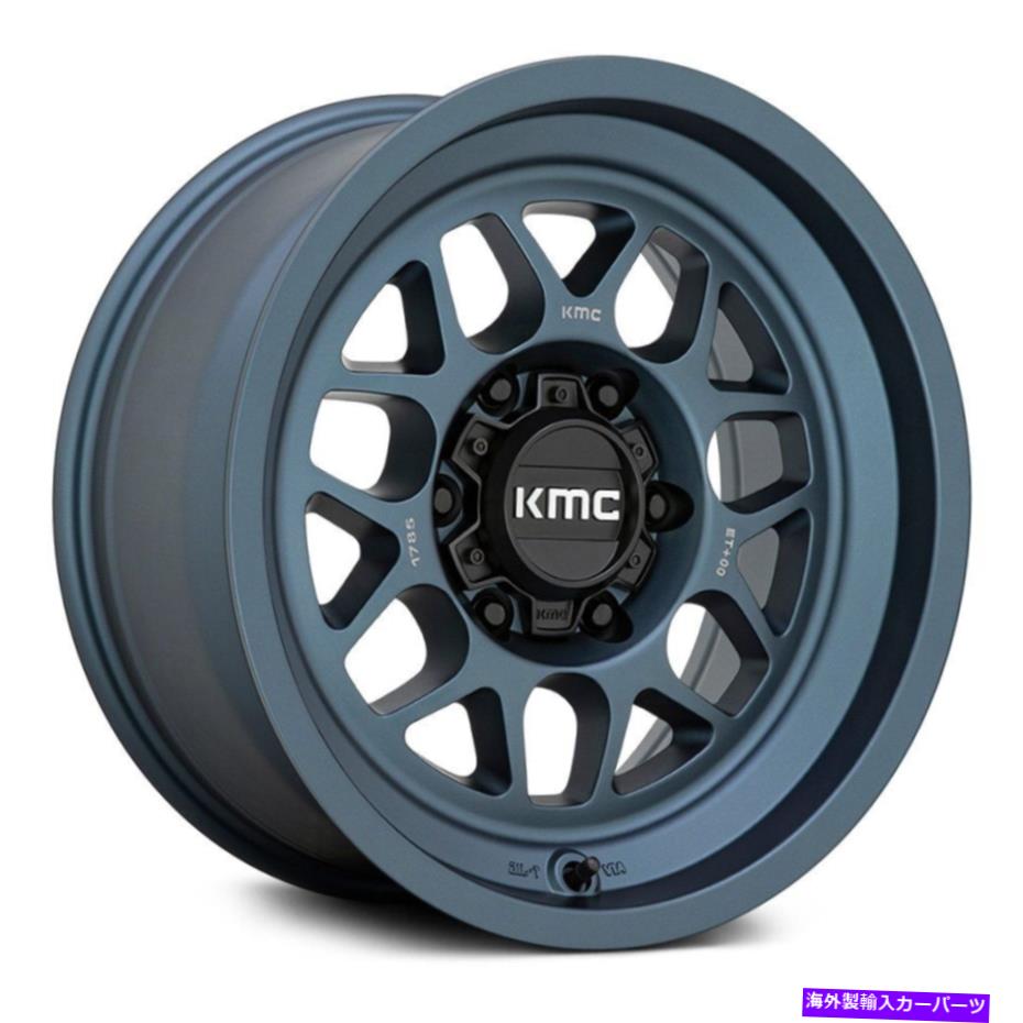 ホイール 4本セット KMC KM725 Terra Wheels 16x8(0、6x139.7、106.1)4の青いリムセット KMC KM725 TERRA Wheels 16x8 (0, 6x139.7, 106.1) Blue Rims Set of 4【並行輸入品】|Us Custom Parts Shop USDM