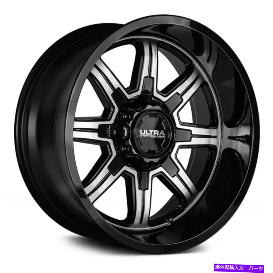 ホイール 4本セット 覆われたラグホイール20x10(-25、6x139.7)4のリムセットを備えたウルトラ229U脅威 Ultra 229U MENACE WITH COVERED LUGS Wheels 20x10 (-25, 6x139.7) Rims Set of 4【並行輸入品】