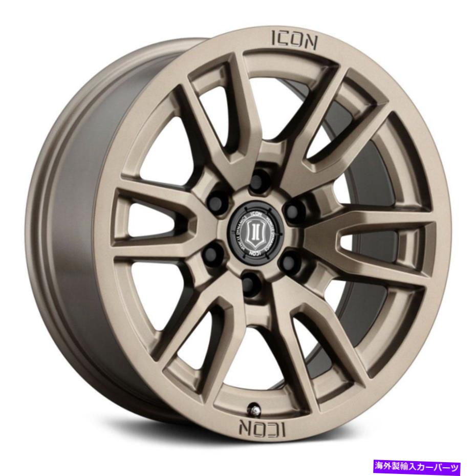 ホイール 4本セット アイコン合金ベクトル6ホイール17x8.5(0、6x139.7、106.1)4のブロンズリムセット Icon Alloys VECTOR 6 Wheels 17x8.5 (0, 6x139.7, 106.1) Bronze Rims Set of 4【並行輸入品】|Us Custom Parts Shop USDM