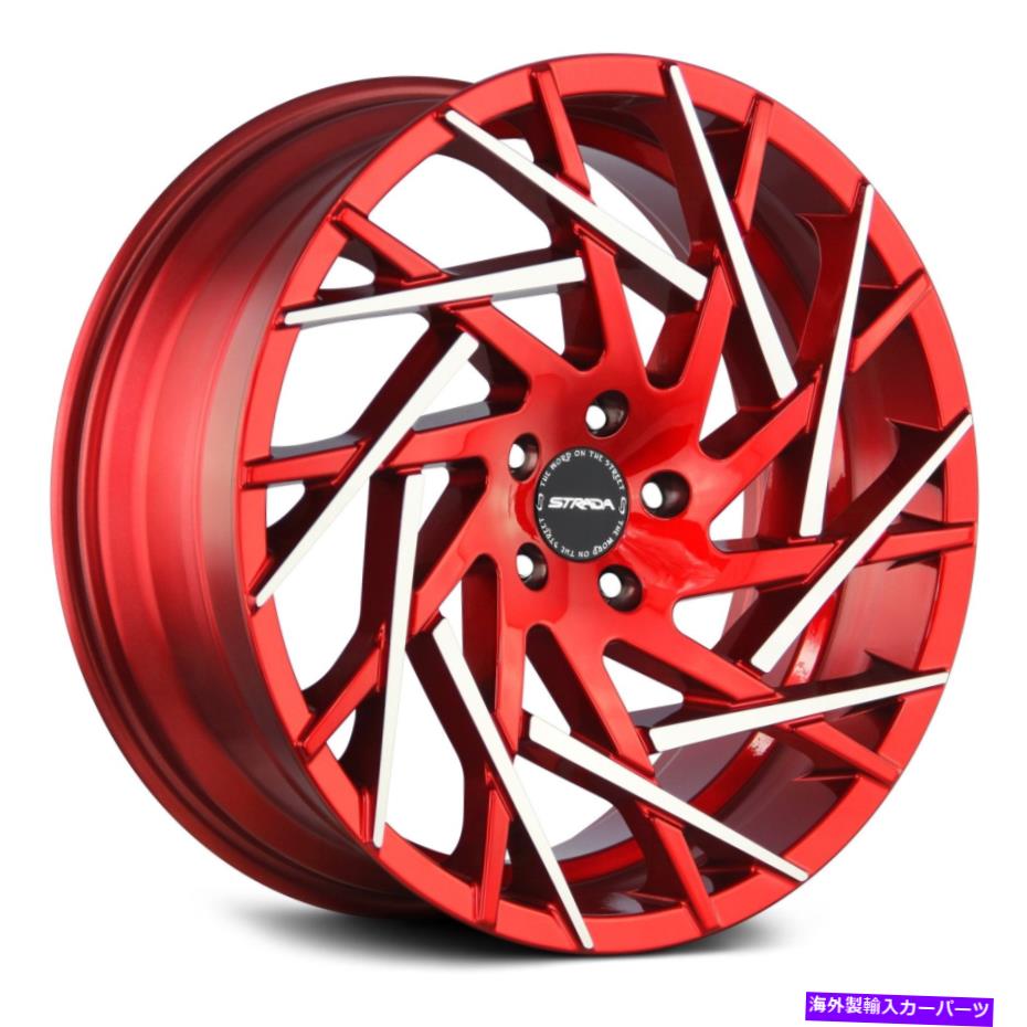 ホイール　４本セット Strada nidoホイール20x8.5（35、5x120.65、72.6）グロスリムセット4 Strada NIDO Wheels 20x8.5 (35, 5x120.65, 72.6) Gloss Rims Set of 4【並行輸入品】