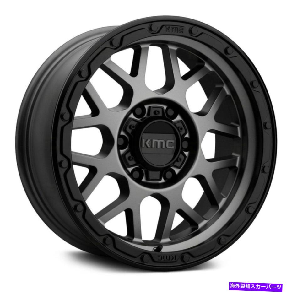 ホイール 4本セット KMC KM535 GRENADEオフロードホイール20x9(18、6x114.3、66.06)4の灰色のリムセット KMC KM535 GRENADE OFF-ROAD Wheels 20x9 (18, 6x114.3, 66.06) Gray Rims Set of 4【並行輸入品】|Us Custom Parts Shop USDM