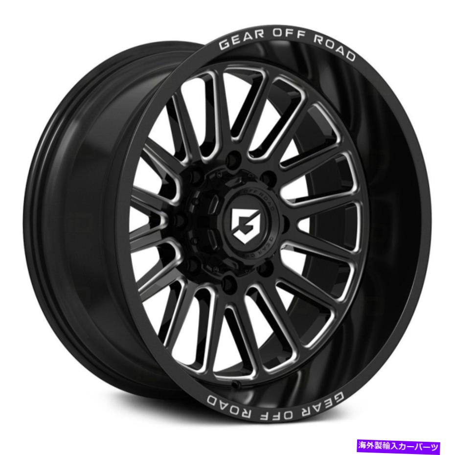 ホイール　４本セット ギアアロイ764bmホイール20x12（-44、8x170、125.2）4のブラックリムセット Gear Alloy 764BM Wheels 20x12 (-44, 8x170, 125.2) Black Rims Set of 4【並行輸入品】｜Us Custom Parts Shop USDM