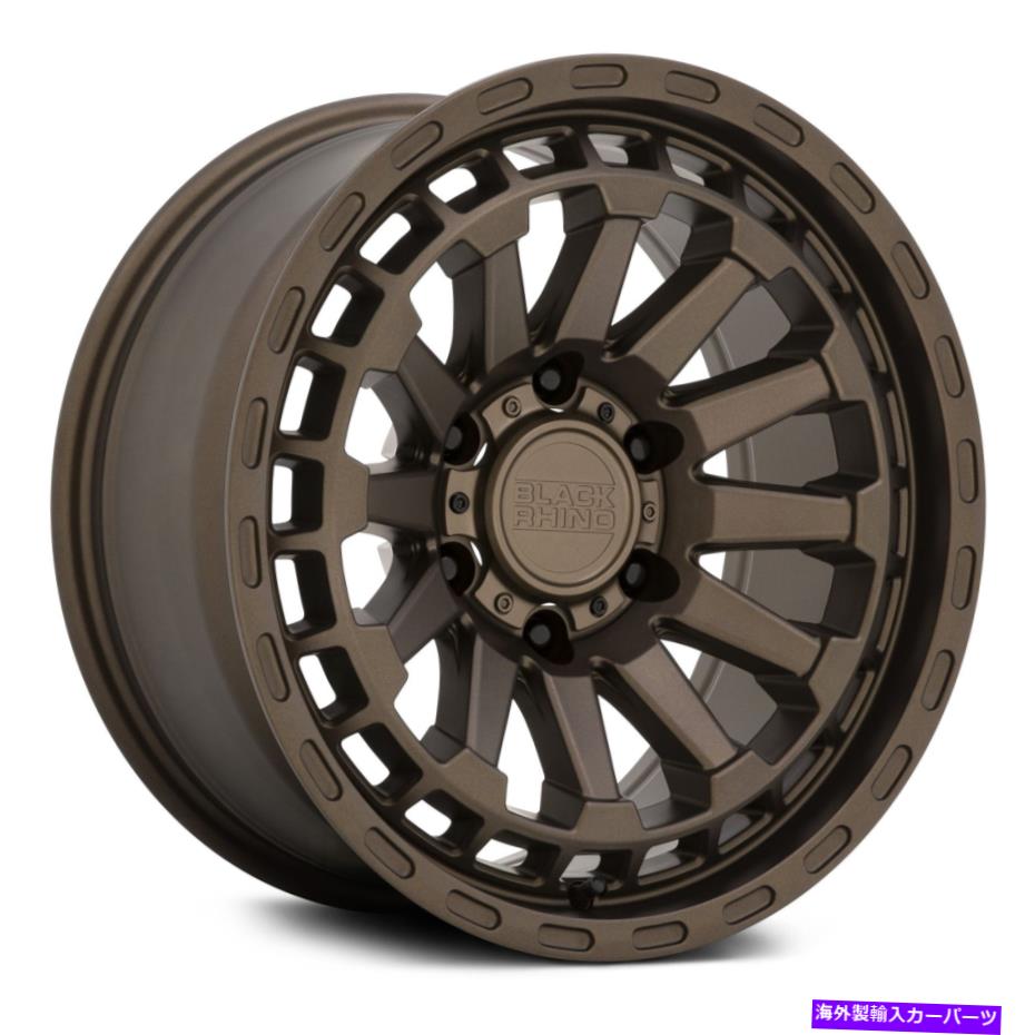 ホイール 4本セット ブラックサイロイドホイール20x9.5(-18、5x127、71.5)4のブロンズリムセット Black Rhino RAID Wheels 20x9.5 (-18, 5x127, 71.5) Bronze Rims Set of 4【並行輸入品】