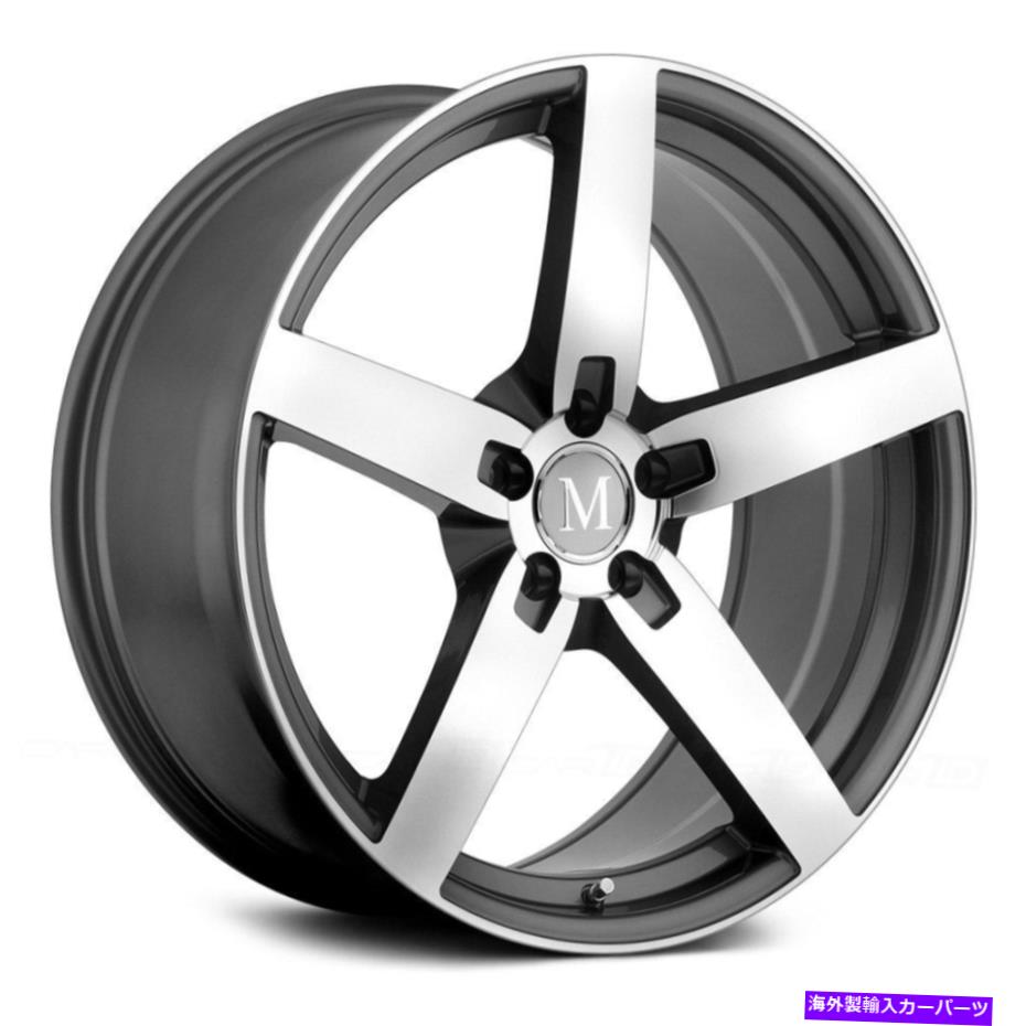 ホイール 4本セット マンドラスアローホイール18x9.5(25、5x112、66.56)4のガンメタルリムセット Mandrus Arrow Wheels 18x9.5 (25, 5x112, 66.56) Gunmetal Rims Set of 4【並行輸入品】|Us Custom Parts Shop USDM