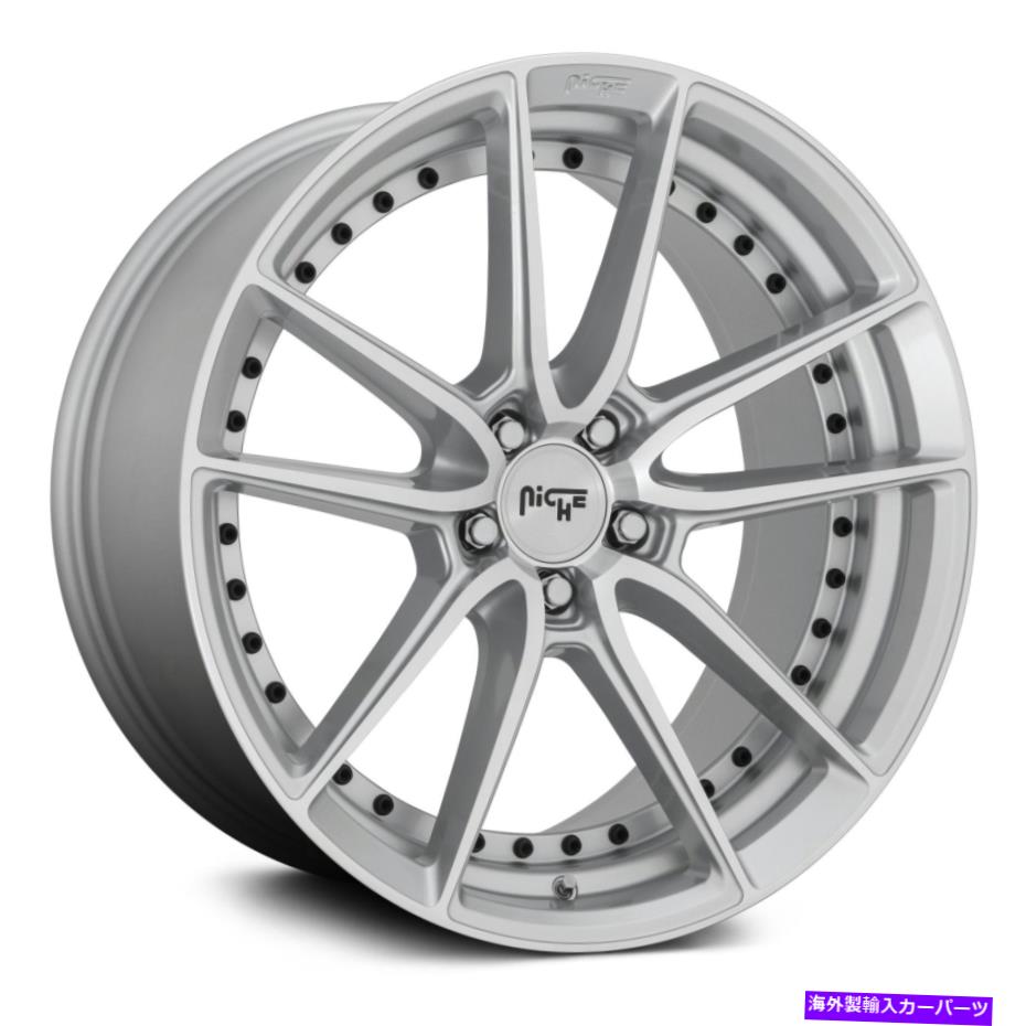 ホイール 4本セット ニッチM221 DFSホイール19x9.5(48、5x112、66.56)シルバーリムセット4 Niche M221 DFS Wheels 19x9.5 (48, 5x112, 66.56) Silver Rims Set of 4【並行輸入品】|Us Custom Parts Shop USDM