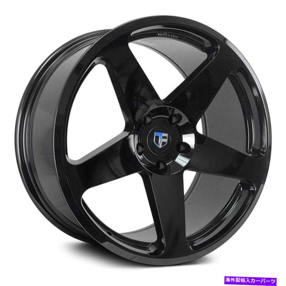 ホイール　４本セット Truform TF102ホイール20x8.5（38、5x114.3、73.1）4のブラックリムセット TruForm TF102 Wheels 20x8.5 (38, 5x114.3, 73.1) Black Rims Set of 4【並行輸入品】