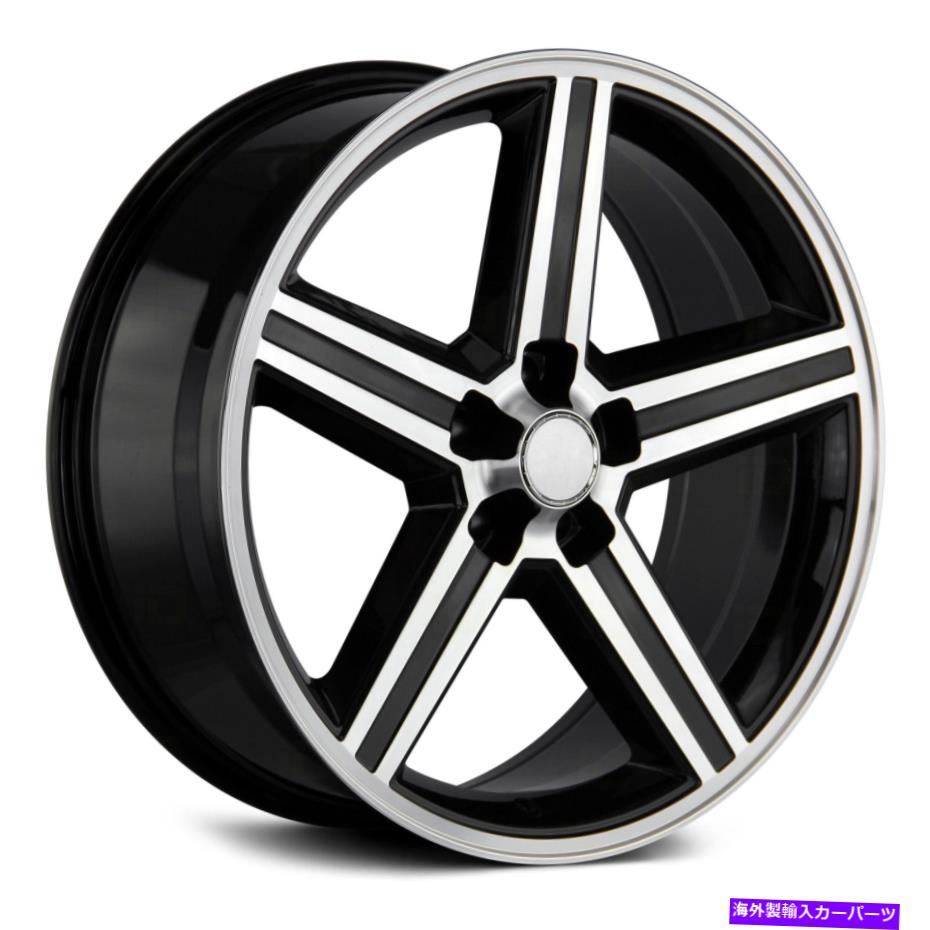 ホイール　４本セット Strada OE ReplicaIROCレプリカホイール24x10（13、5x127）4のブラックリムセット Strada OE Replica IROC REPLICA Wheels 24x10 (13, 5x127) Black Rims Set of 4【並行輸入品】