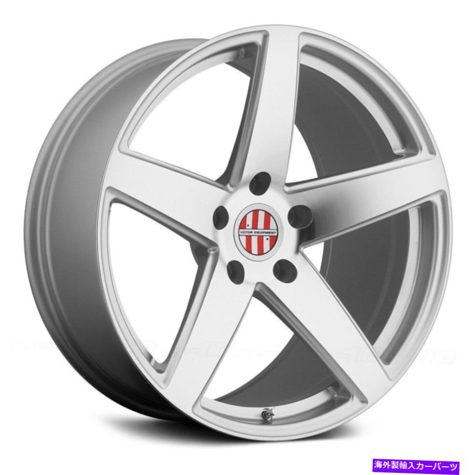 ホイール　４本セット ビクターバーデンホイール18x11（36、5x130、71.5）4のシルバーリムセット Victor BADEN Wheels 18x11 (36, 5x130, 71.5) Silver Rims Set of 4【並行輸入品】