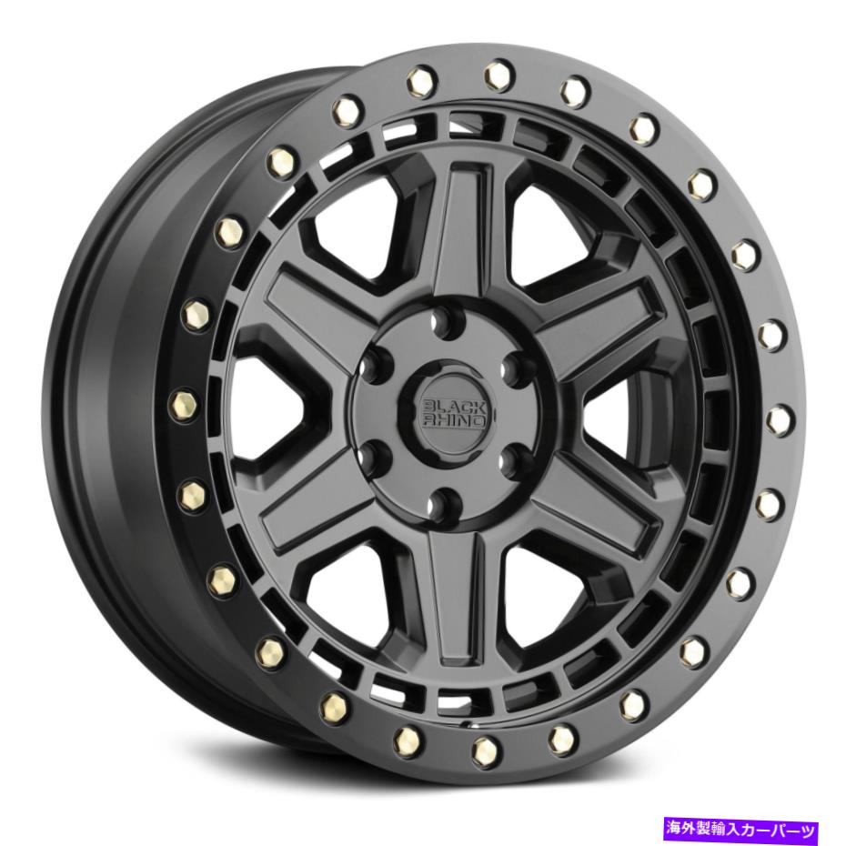 ホイール　４本セット Black Rhino Renoホイール17x9（-12、6x139.7、112.1）4のブラックリムセット Black Rhino RENO Wheels 17x9 (-12, 6x139.7, 112.1) Black Rims Set of 4【並行輸入品】｜Us Custom Parts Shop USDM