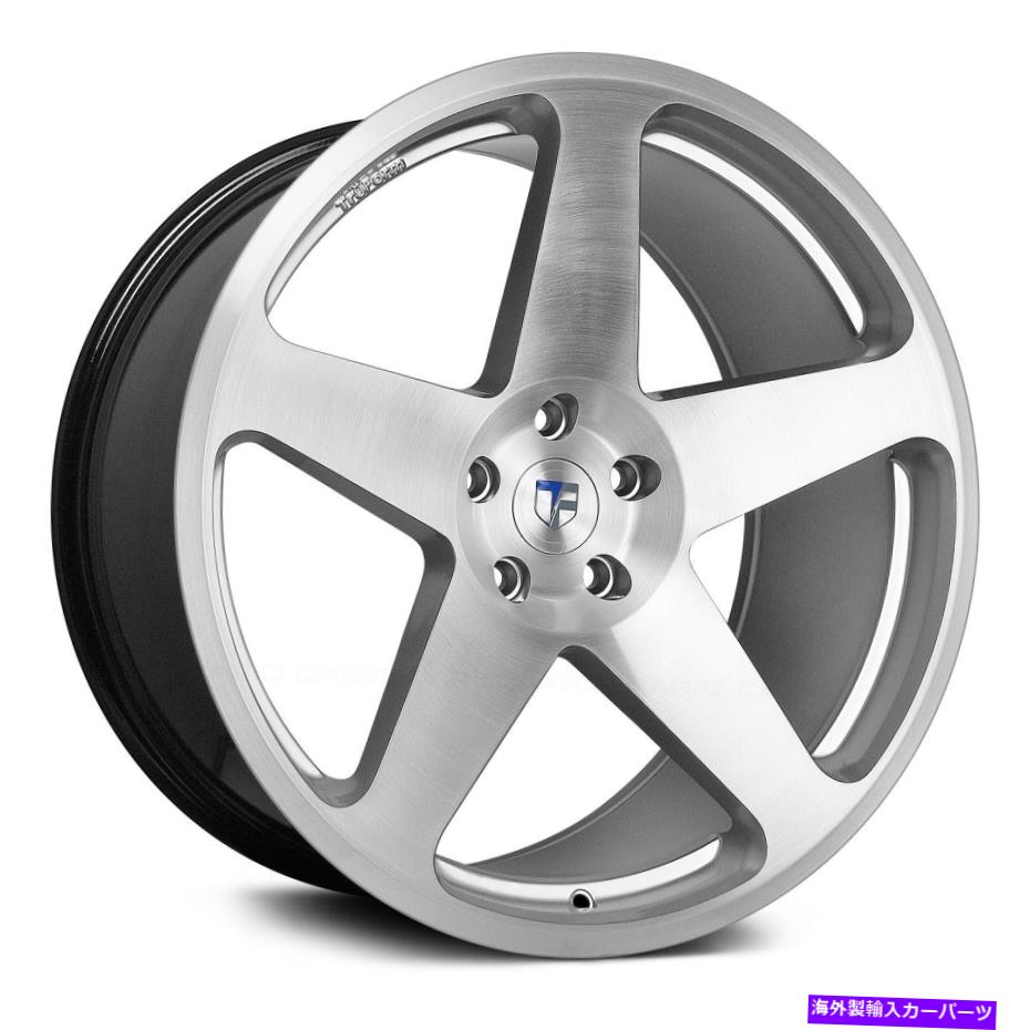 ホイール 4本セット Truform TF102ホイール20x8.5(38、5x114.3、73.1)4のブラシ付きリムセット TruForm TF102 Wheels 20x8.5 (38, 5x114.3, 73.1) Brushed Rims Set of 4【並行輸入品】