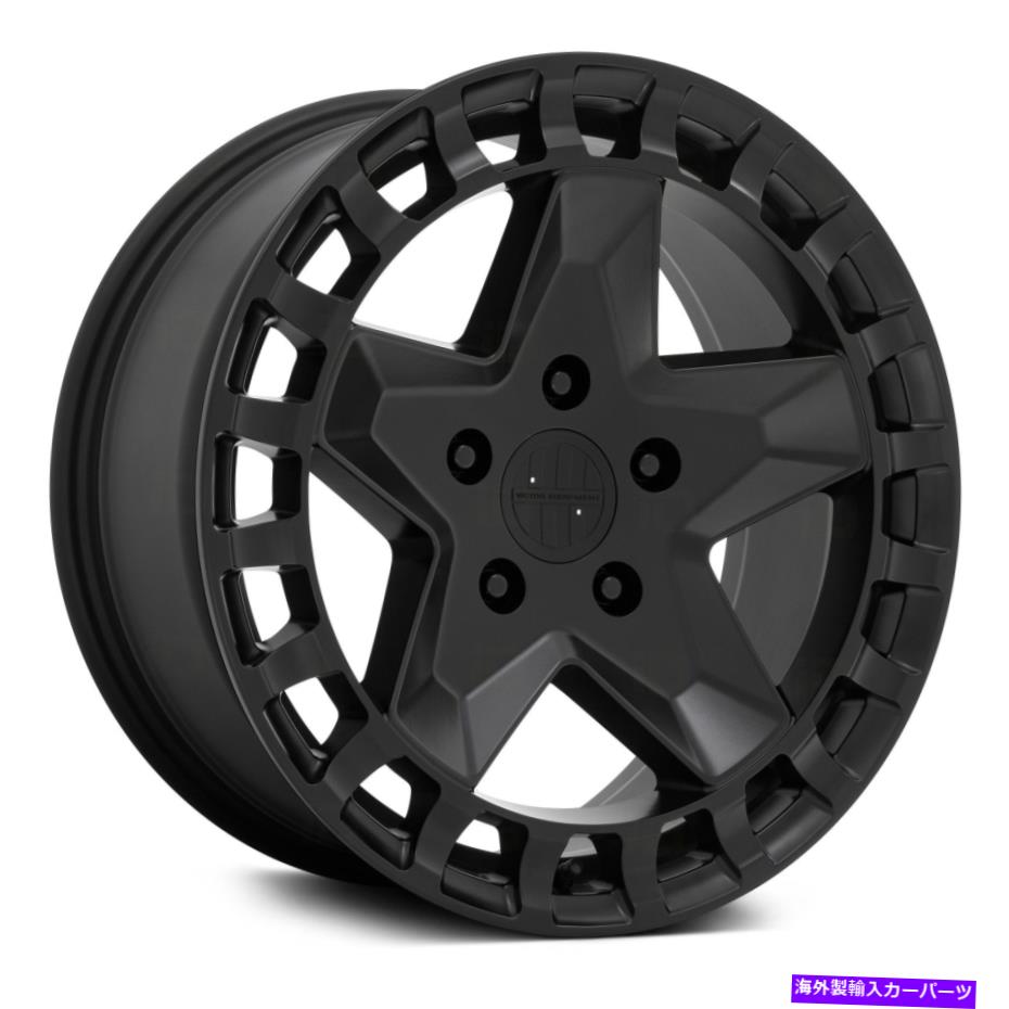 ホイール 4本セット ビクターアルペンホイール17x8(10、5x130、71.5)4のブラックリムセット Victor ALPEN Wheels 17x8 (10, 5x130, 71.5) Black Rims Set of 4【並行輸入品】|Us Custom Parts Shop USDM
