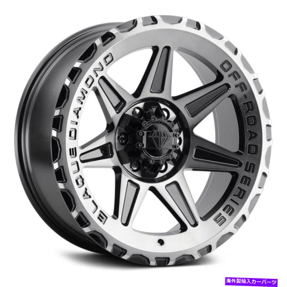 ホイール　４本セット ブラークダイヤモンドBD-O102ホイール18x9（1、6x139.7、106.4）4のブラックリムセット Blaque Diamond BD-O102 Wheels 18x9 (1, 6x139.7, 106.4) Black Rims Set of 4【並行輸入品】｜Us Custom Parts Shop USDM