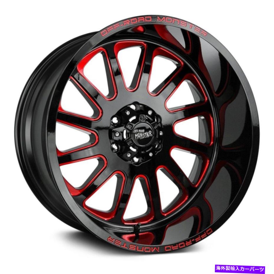 ホイール　４本セット オフロードモンスターM17ホイール20x10（-19、5x127、78.1）グロスリムセット4 Off-Road Monster M17 Wheels 20x10 (-19, 5x127, 78.1) Gloss Rims Set of 4【並行輸入品】
