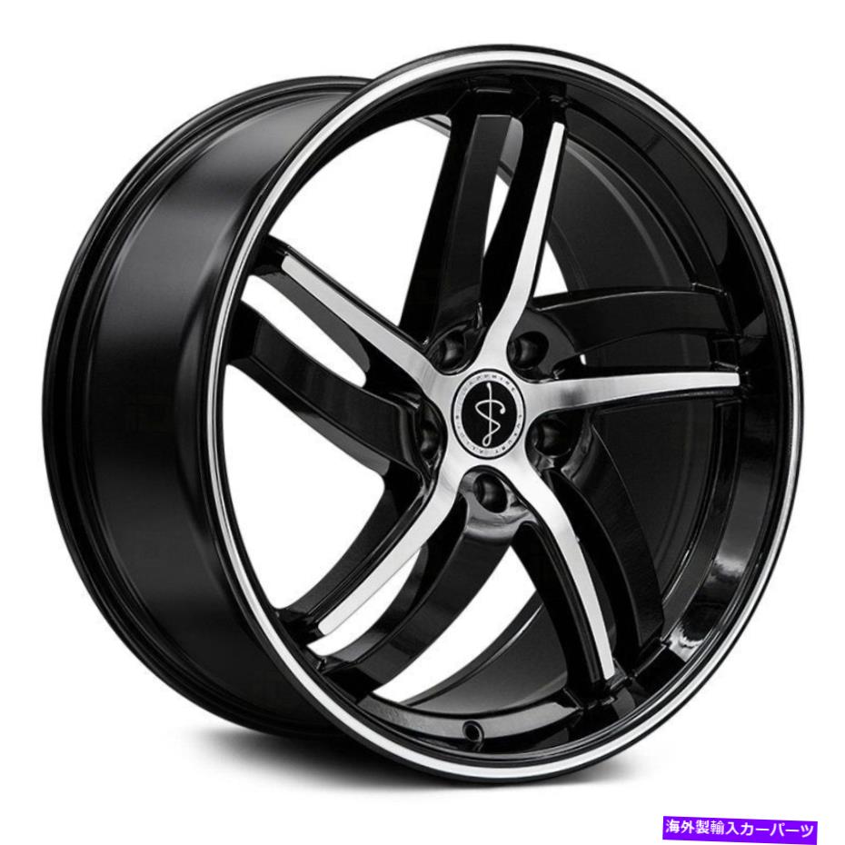 ホイール　４本セット サファイアラグジュアリーアロイSX01ホイール20x9（35、5x114.3、73）4のブラックリムセット Sapphire Luxury Alloys SX01 Wheels 20x9 (35, 5x114.3, 73) Black Rims Set of 4【並行輸入品】｜Us Custom Parts Shop USDM