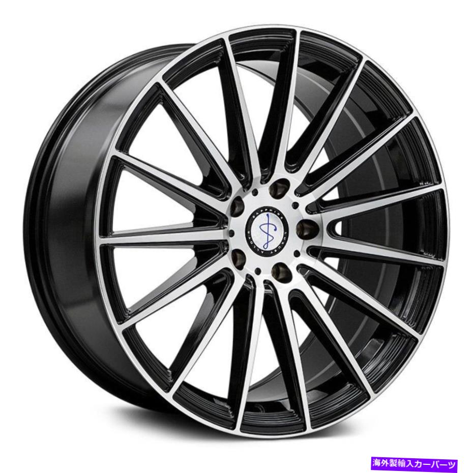 ホイール 4本セット サファイアラグジュアリーアロイSX03ホイール20x9(35、5x114.3、73)4のブラックリムセット Sapphire Luxury Alloys SX03 Wheels 20x9 (35, 5x114.3, 73) Black Rims Set of 4【並行輸入品】|Us Custom Parts Shop USDM