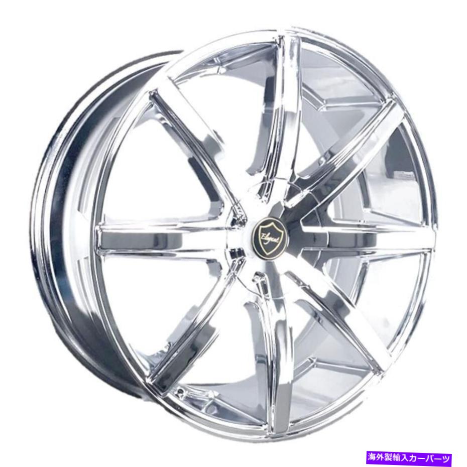 ホイール　４本セット エレガンスEL910ホイール20x8.5（35、5x114.3、73.1）4のクロムリムセット Elegance EL910 Wheels 20x8.5 (35, 5x114.3, 73.1) Chrome Rims Set of 4【並行輸入品】
