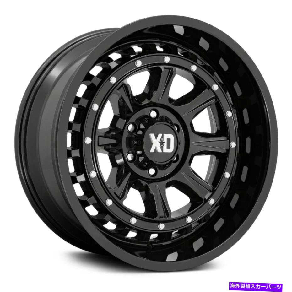 ホイール　４本セット XDシリーズXD866アウトランダーホイール20x10（-18、5x127、71.5）4のブラックリムセット XD Series XD866 OUTLANDER Wheels 20x10 (-18, 5x127, 71.5) Black Rims Set of 4【並行輸入品】