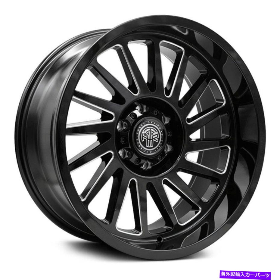 ホイール　４本セット スレットオフロードオメガホイール20x10（-21、5x127、78.1）4のブラックリムセット Thret Offroad OMEGA Wheels 20x10 (-21, 5x127, 78.1) Black Rims Set of 4【並行輸入品】｜Us Custom Parts Shop USDM