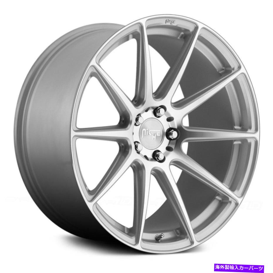 ホイール　４本セット ニッチM146エッセンホイール19x8.5（42、5x112、66.56）シルバーリムセット4 Niche M146 ESSEN Wheels 19x8.5 (42, 5x112, 66.56) Silver Rims Set of 4【並行輸入品】