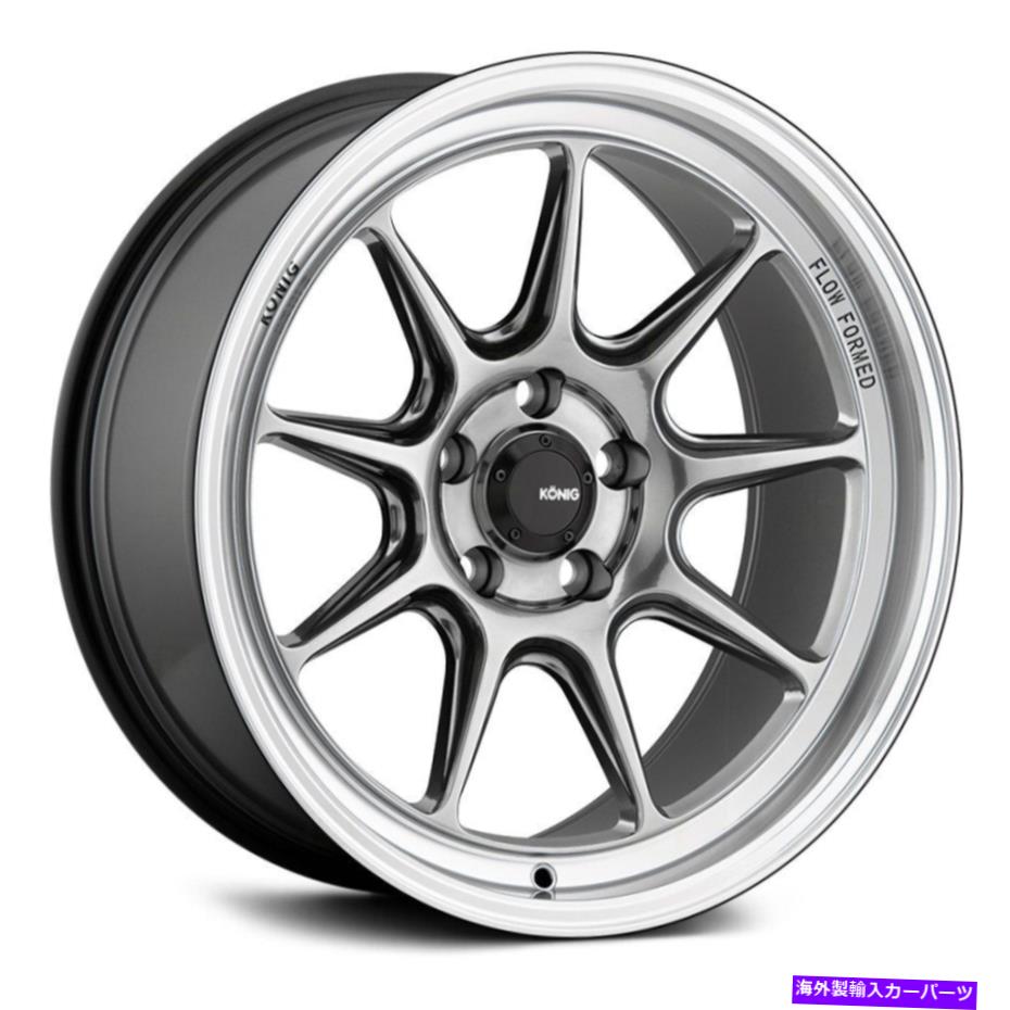 ホイール 4本セット konig countergramホイール18x11(15、5x114.3、73.1)4のクロムリムセット Konig COUNTERGRAM Wheels 18x11 (15, 5x114.3, 73.1) Chrome Rims Set of 4【並行輸入品】|Us Custom Parts Shop USDM