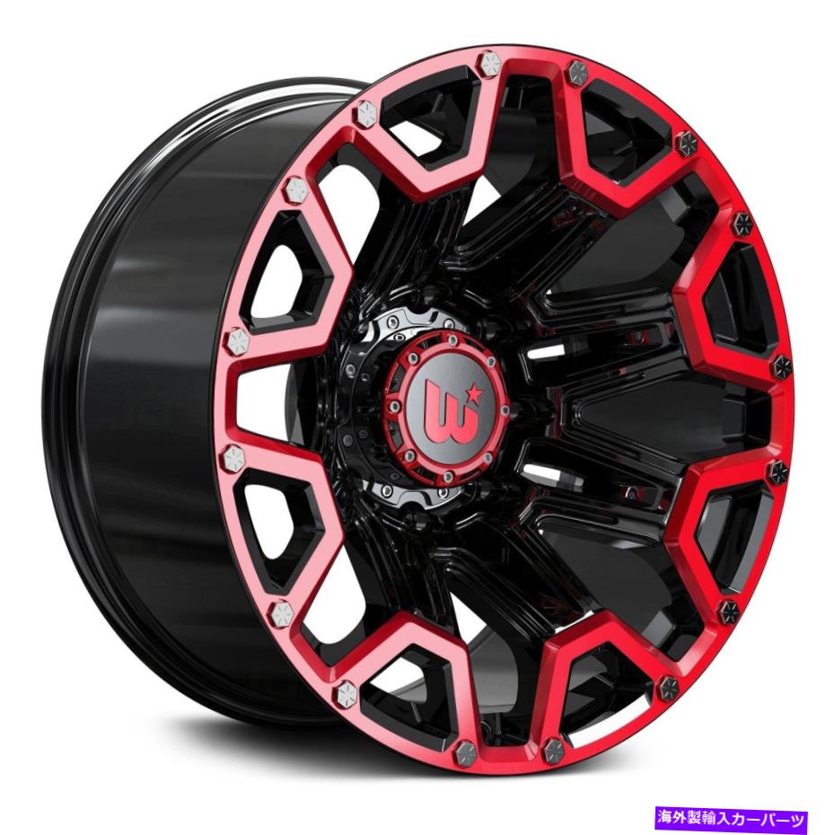 ホイール　４本セット ウエスタンブレイズホイール20x12（-44、5x150、110）4のブラックリムセット Western BLAZE Wheels 20x12 (-44, 5x150, 110) Black Rims Set of 4【並行輸入品】