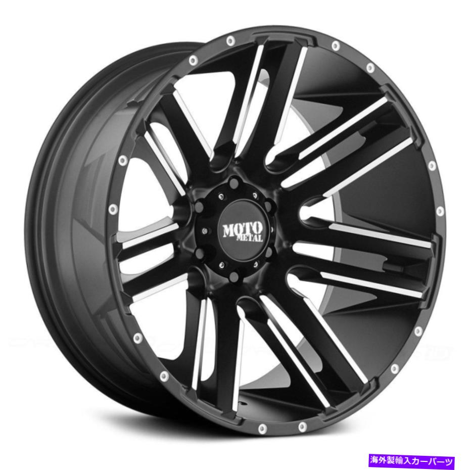 ホイール 4本セット Moto Metal Mo978 Razor Wheels20x9(18、8x165.1、125.1)4のブラックリムセット Moto Metal MO978 RAZOR Wheels 20x9 (18, 8x165.1, 125.1) Black Rims Set of 4【並行輸入品】|Us Custom Parts Shop USDM