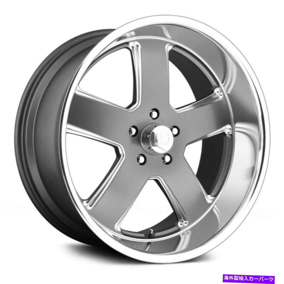 ホイール　４本セット U.S. Mags U118 Hustler 1PCホイール20x9.5（1、5x127、78.1）Gunmetal Rimsセット4 U.S. Mags U118 HUSTLER 1PC Wheels 20x9.5 (1, 5x127, 78.1) Gunmetal Rims Set of 4【並行輸入品】